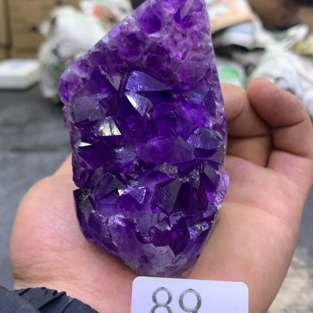 水晶摆件未镶嵌紫晶89