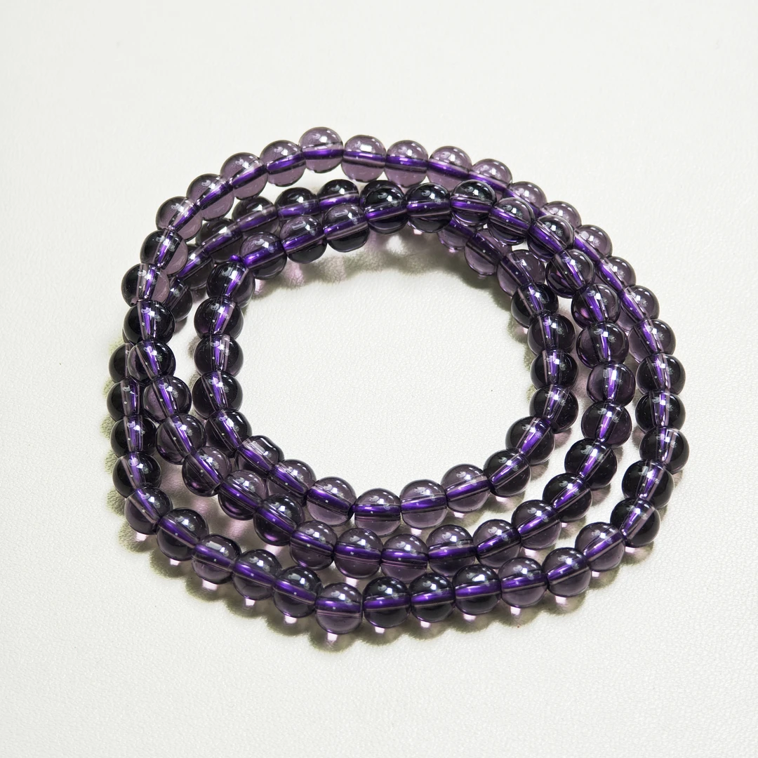 时尚百搭紫水晶项链 A41-多样性发货