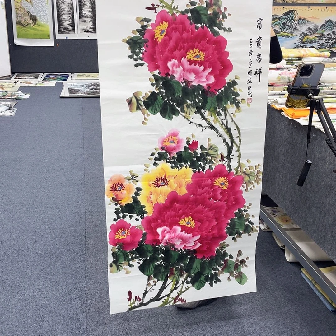 国画作品小姐姐放漏…