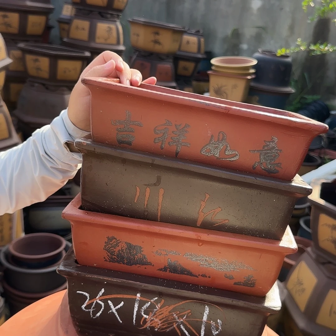 26+26红马槽+26+26棕色马槽花盆花盆