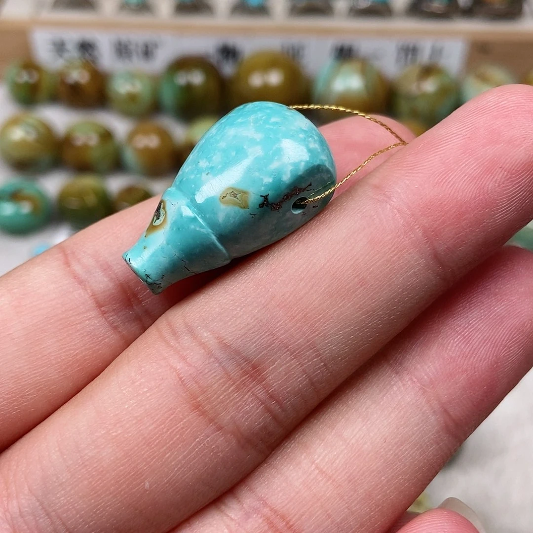 未镶嵌绿松石珠宝半成品
