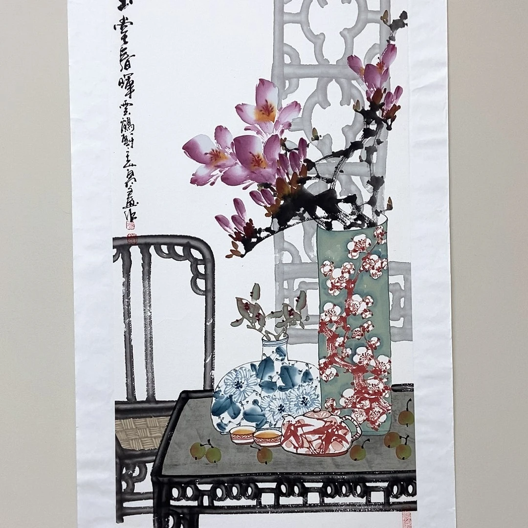 国画陈党明三尺精品佳作