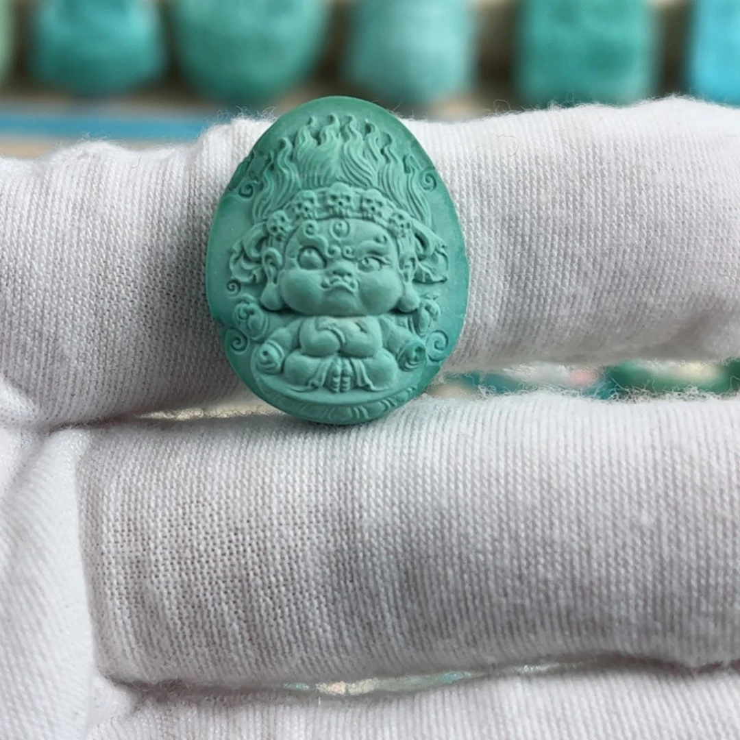 未镶嵌绿松石黑天宝宝