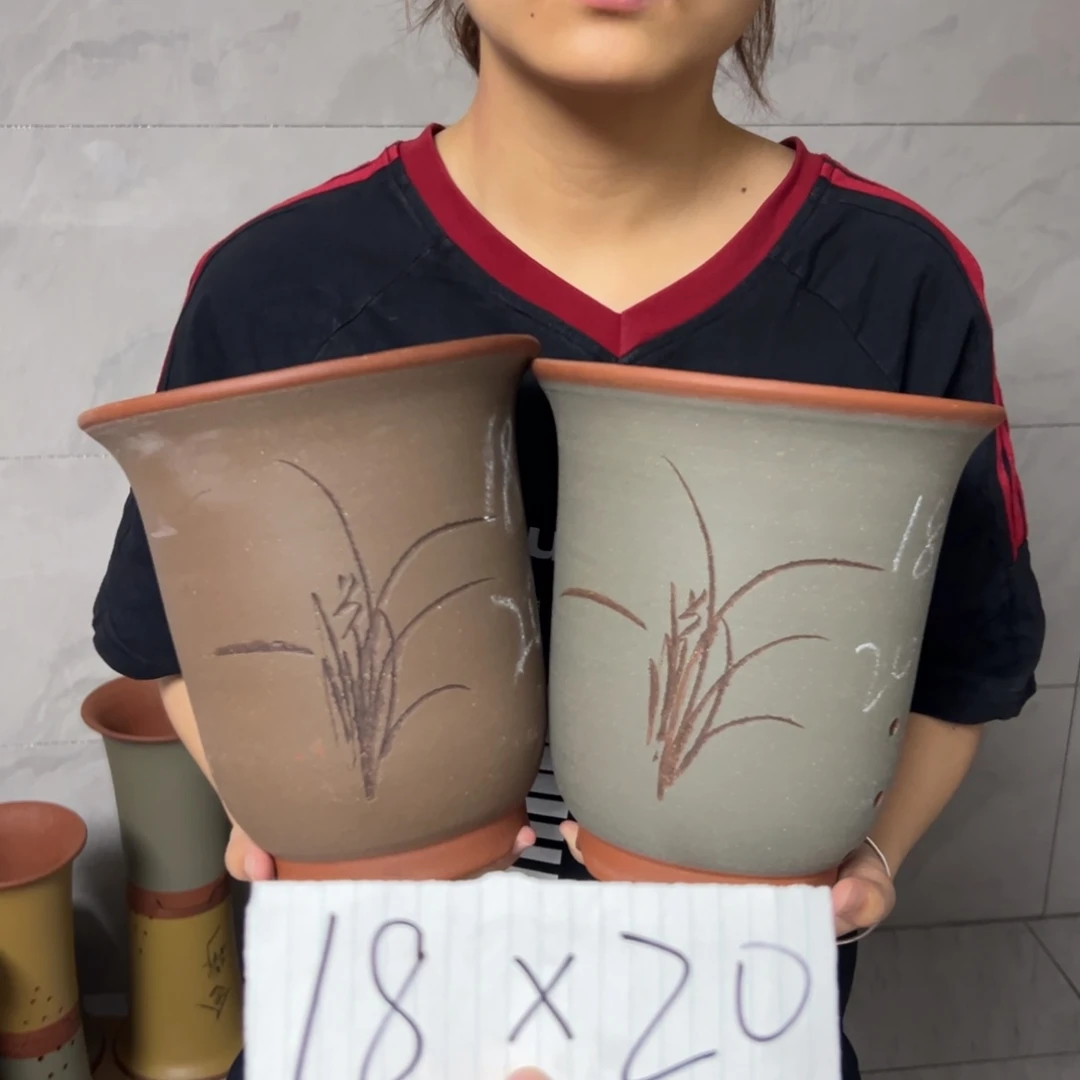 宜兴川阁紫砂花盆