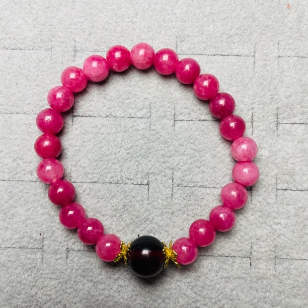 西瓜碧血珀单珠手串8M（H2683）20时尚气质素款简约