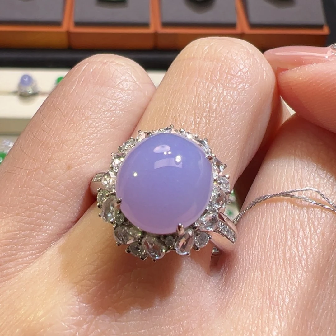 翡翠戒指18K金镶嵌收到货48小时鉴赏期