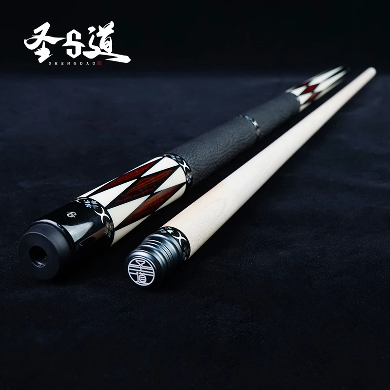 圣道乾坤手工杆台球杆高硬度烤漆拼接赛事用比赛球杆零误差稳定杆