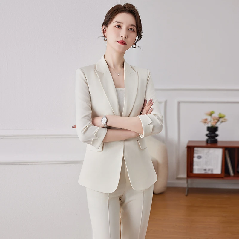 小西装工作服修身韩版女神范春夏商务通勤春秋气质时尚休闲正装