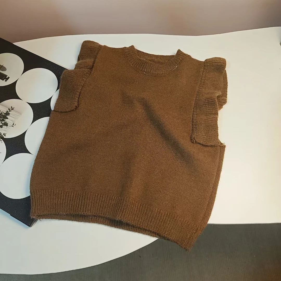 G16（大米家）春款男女宝针织花边毛衣马甲