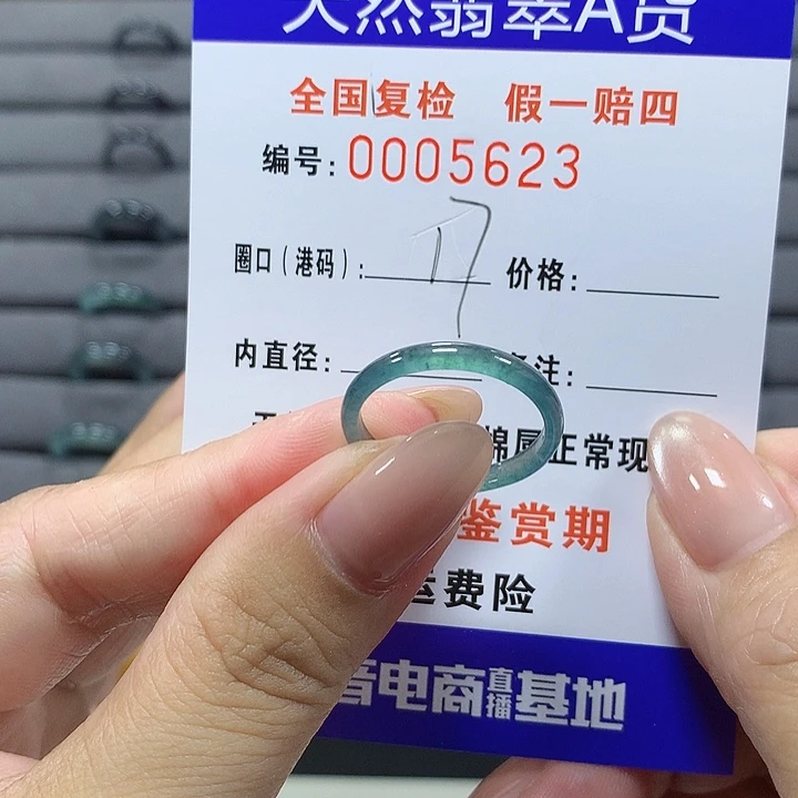 未镶嵌戒圈翡翠5623