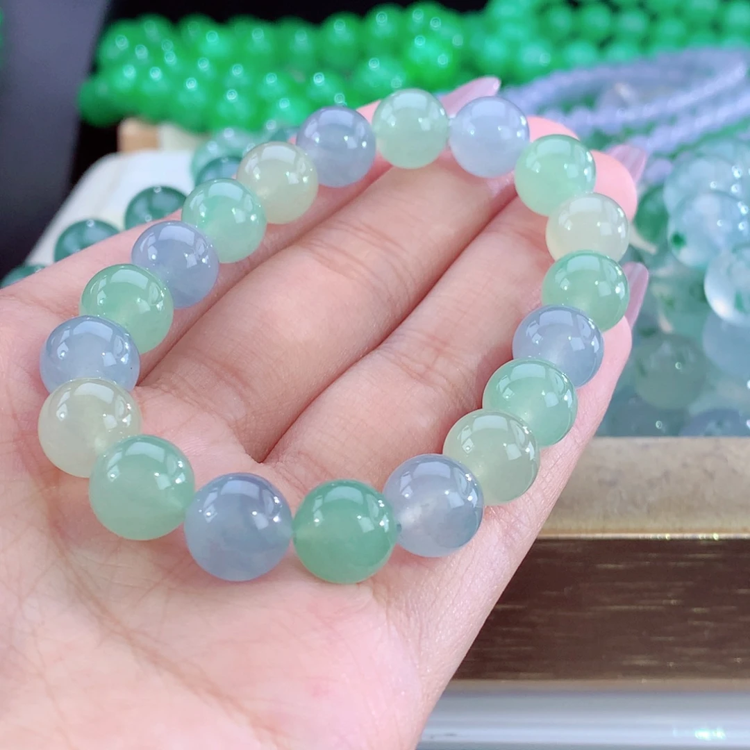 翡翠未镶嵌手串天然缅甸