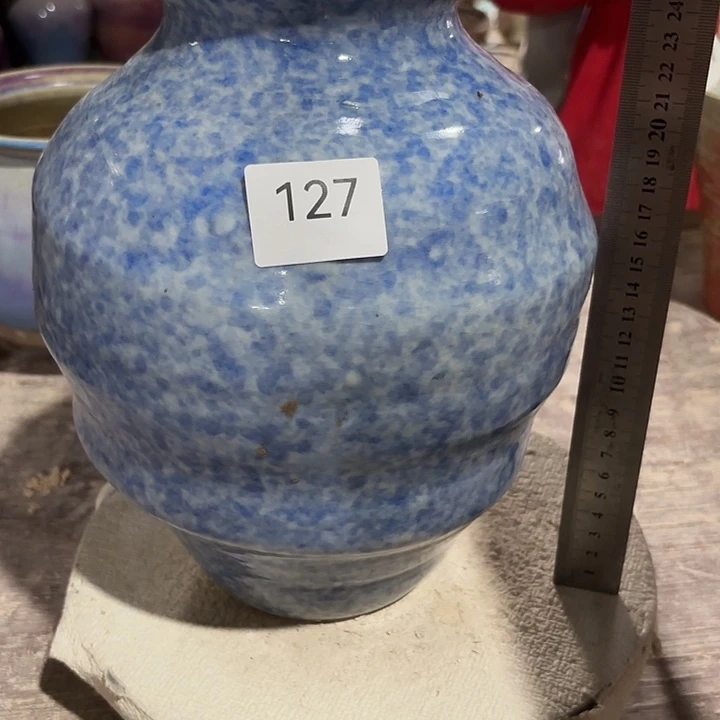摆件高26，口8，瑕疵处理，127，无孔