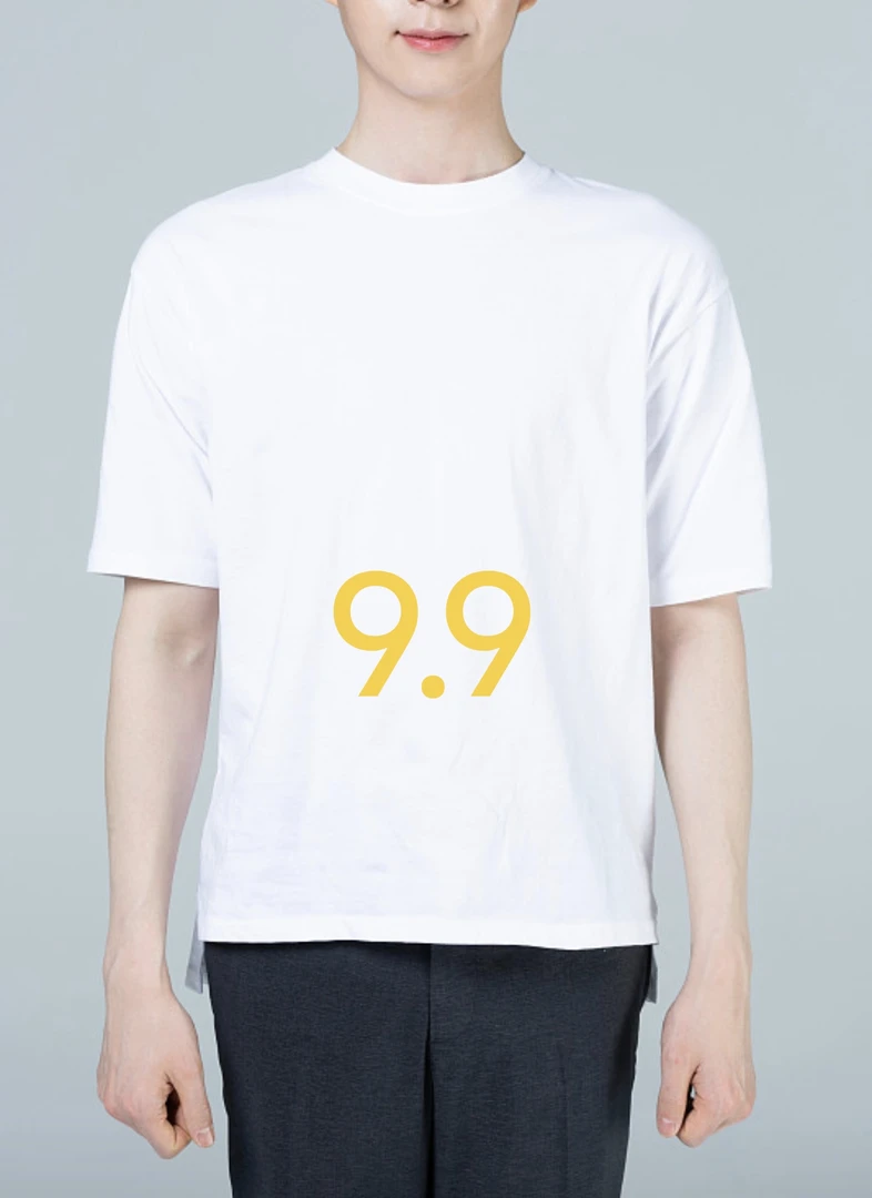 破洞夏季常规圆领日常短袖T恤运动男子可爱风清凉感