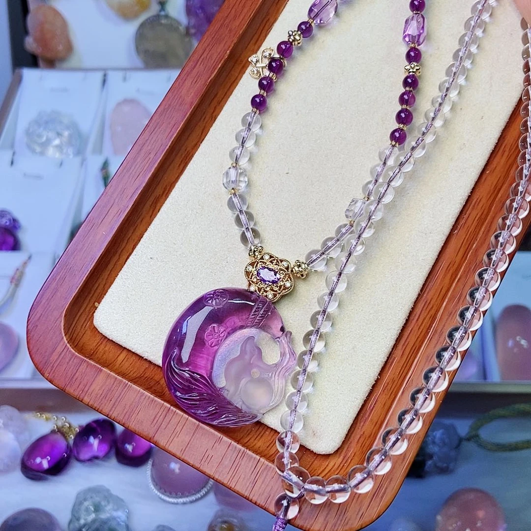 未镶嵌水晶吊坠(赠链)