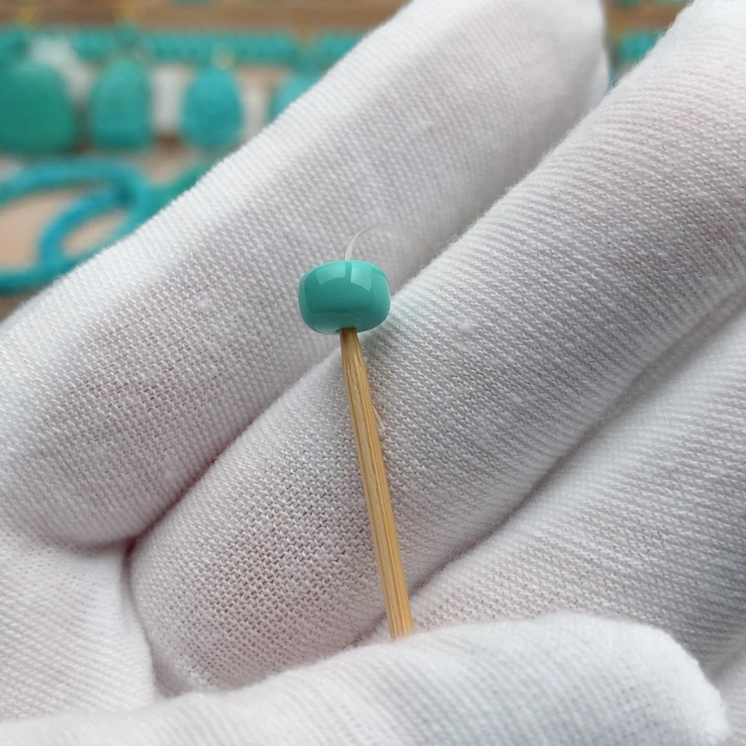 绿松石未镶嵌珠宝奇石6.8mm