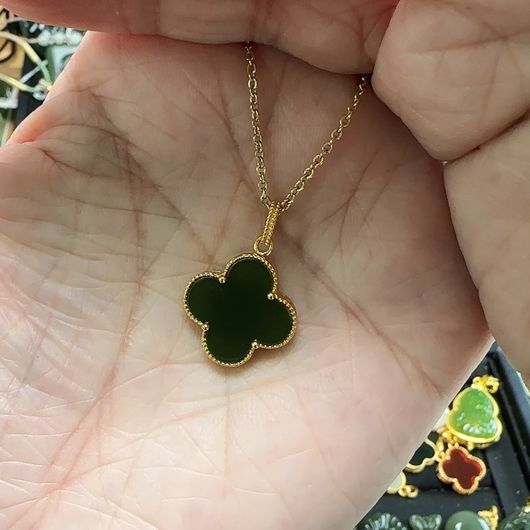 吊坠(赠链)银S925镶嵌和田玉