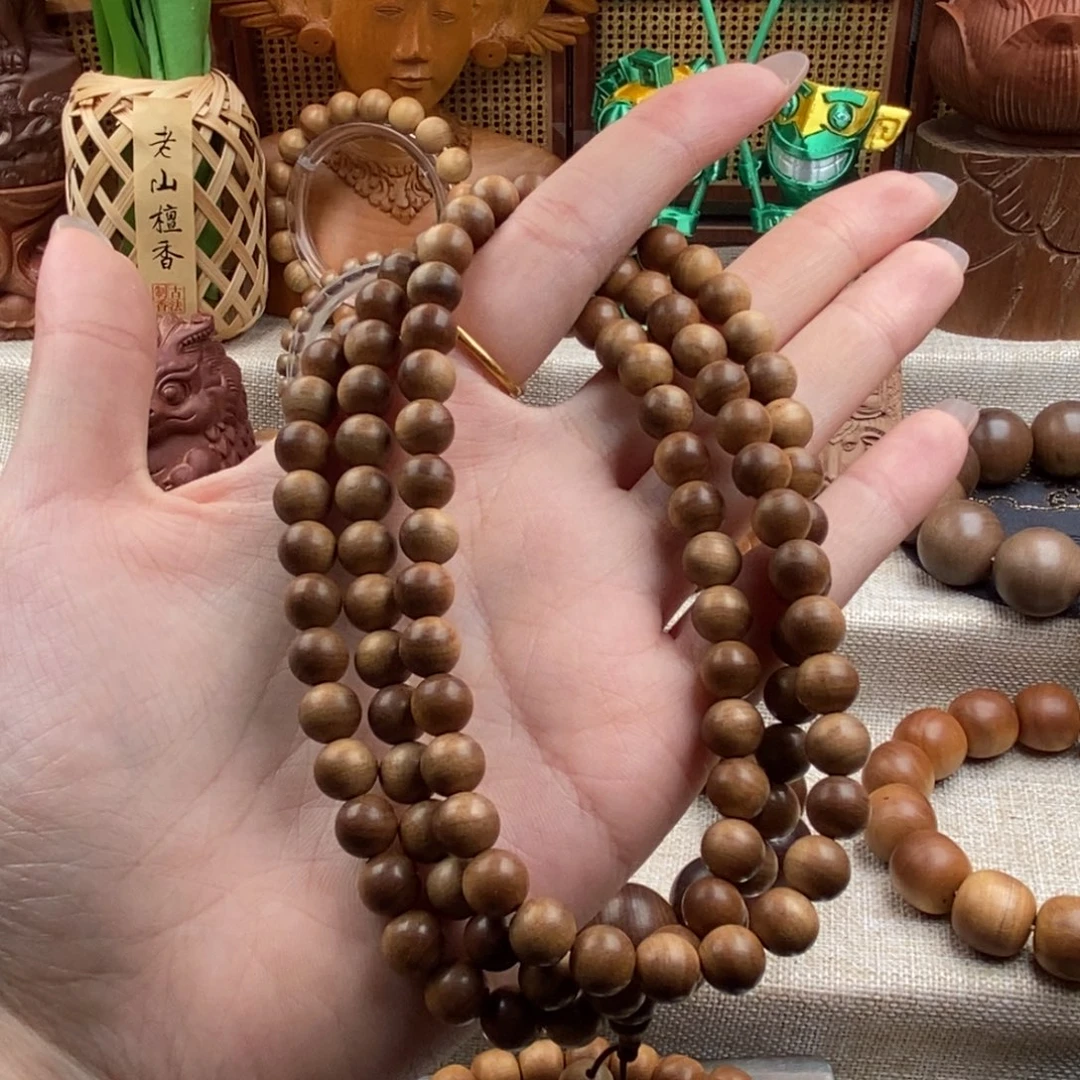 檀香木手串/手链迈索尔，老山檀香，奶香08