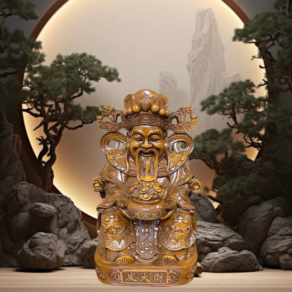 文财神摆件财神爷工艺品玄关