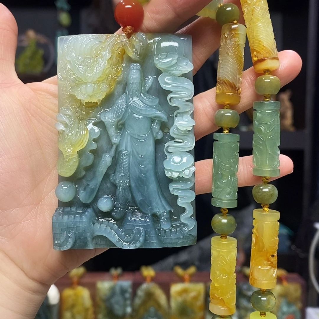 未镶嵌岫玉挂件吊坠