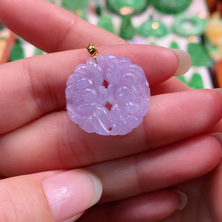 颈饰未镶嵌翡翠吊坠