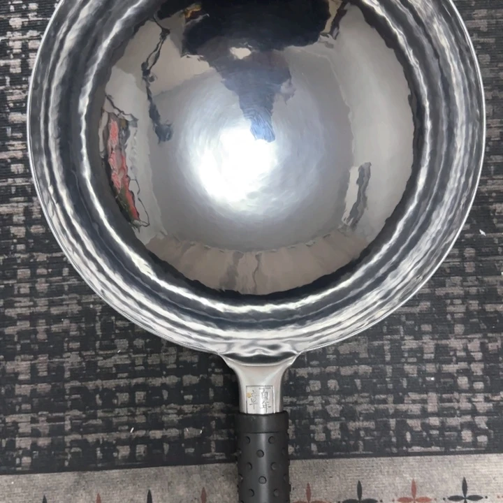 用***7熟铁手工锻打铁锅32