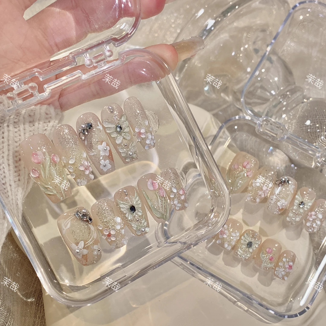 茉哉【简爱】纯手工定制美甲可拆卸穿戴甲A3223 Q