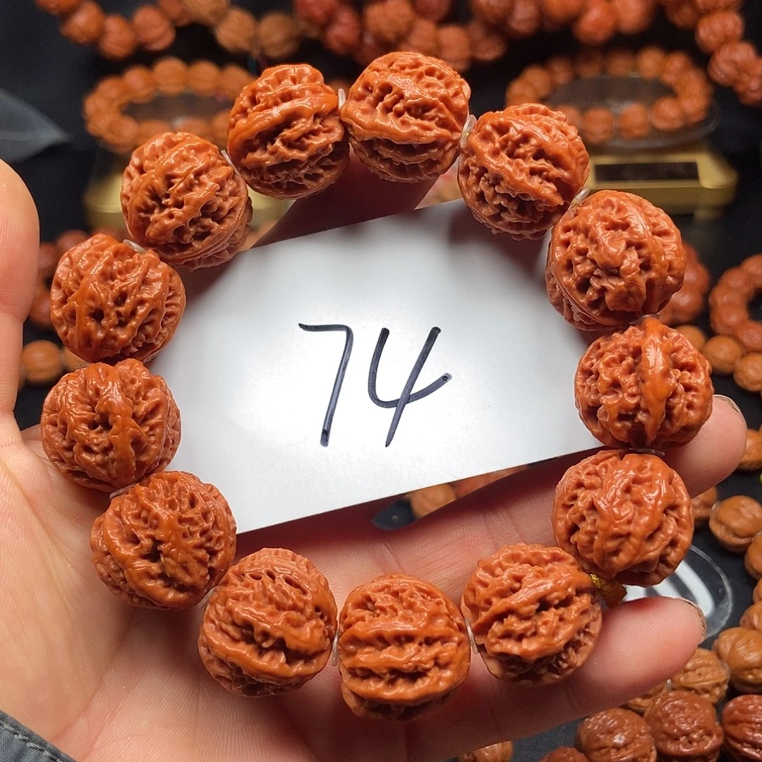 文玩核桃手串珊瑚纹23