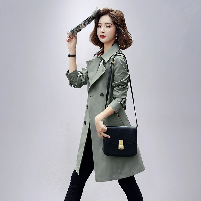 时尚风衣女2025年春秋新款休闲百搭卡其色高端风衣外套女爆款洋气