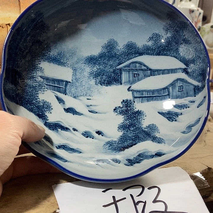 微瑕 景德镇手绘高温釉下彩