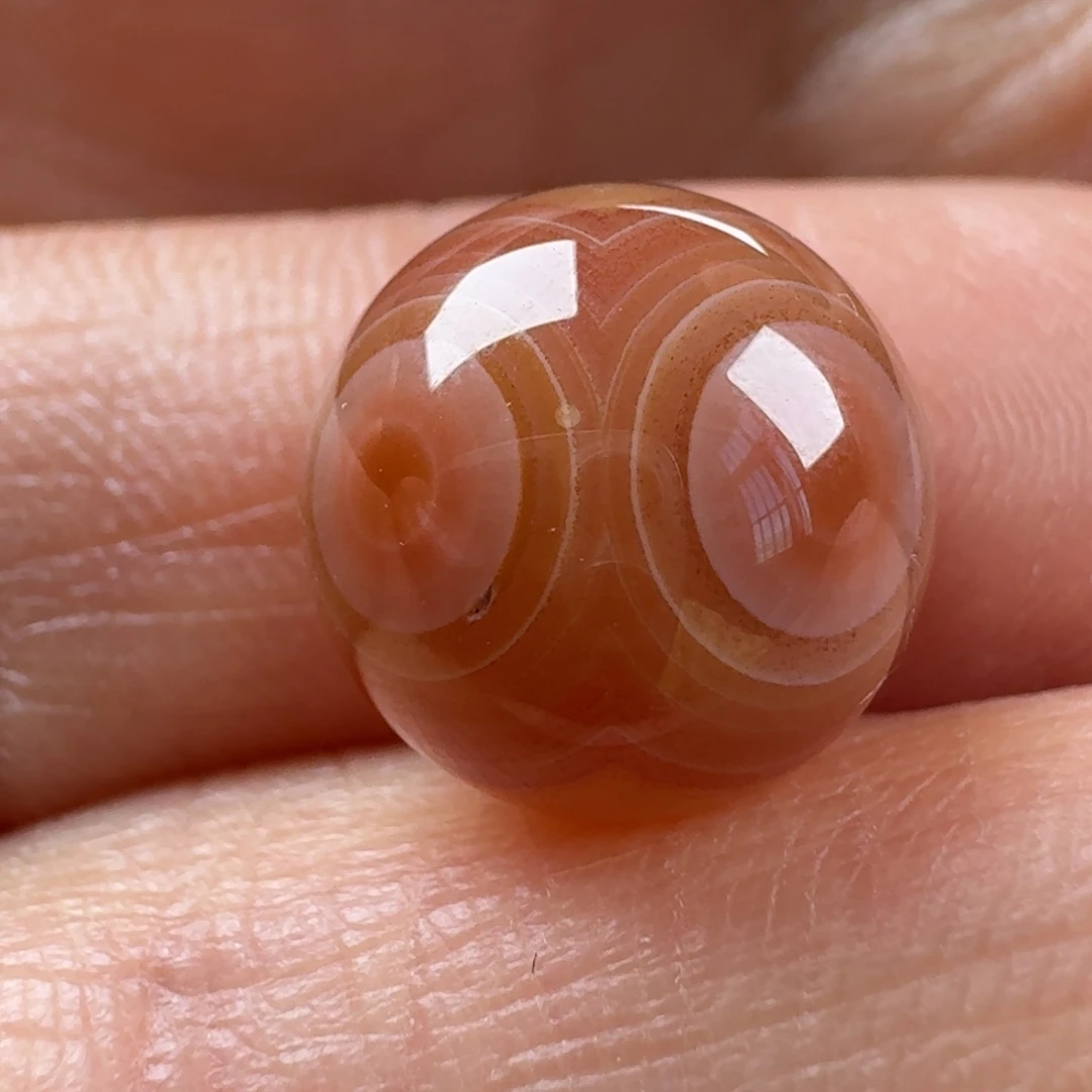 南红玛瑙未镶嵌天眼八字眼11.9