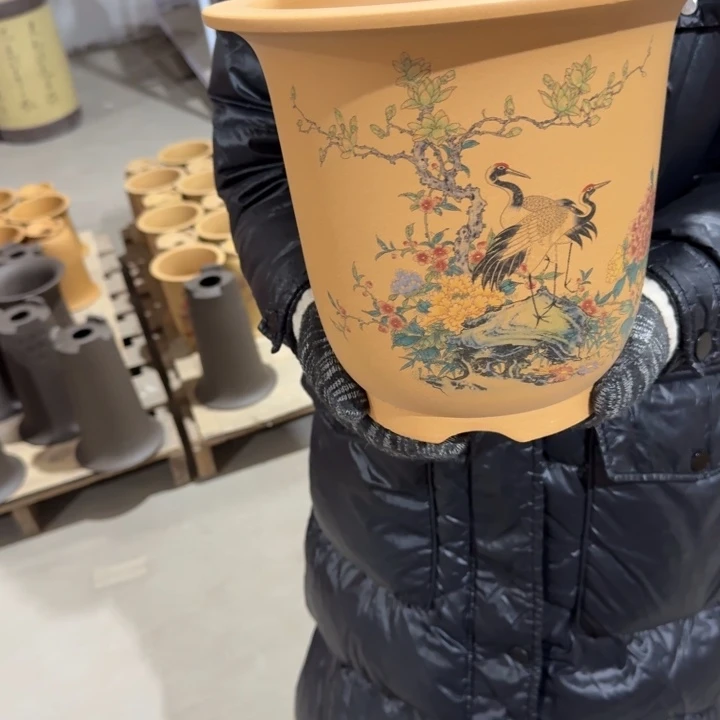 紫砂花盆 包邮包破损