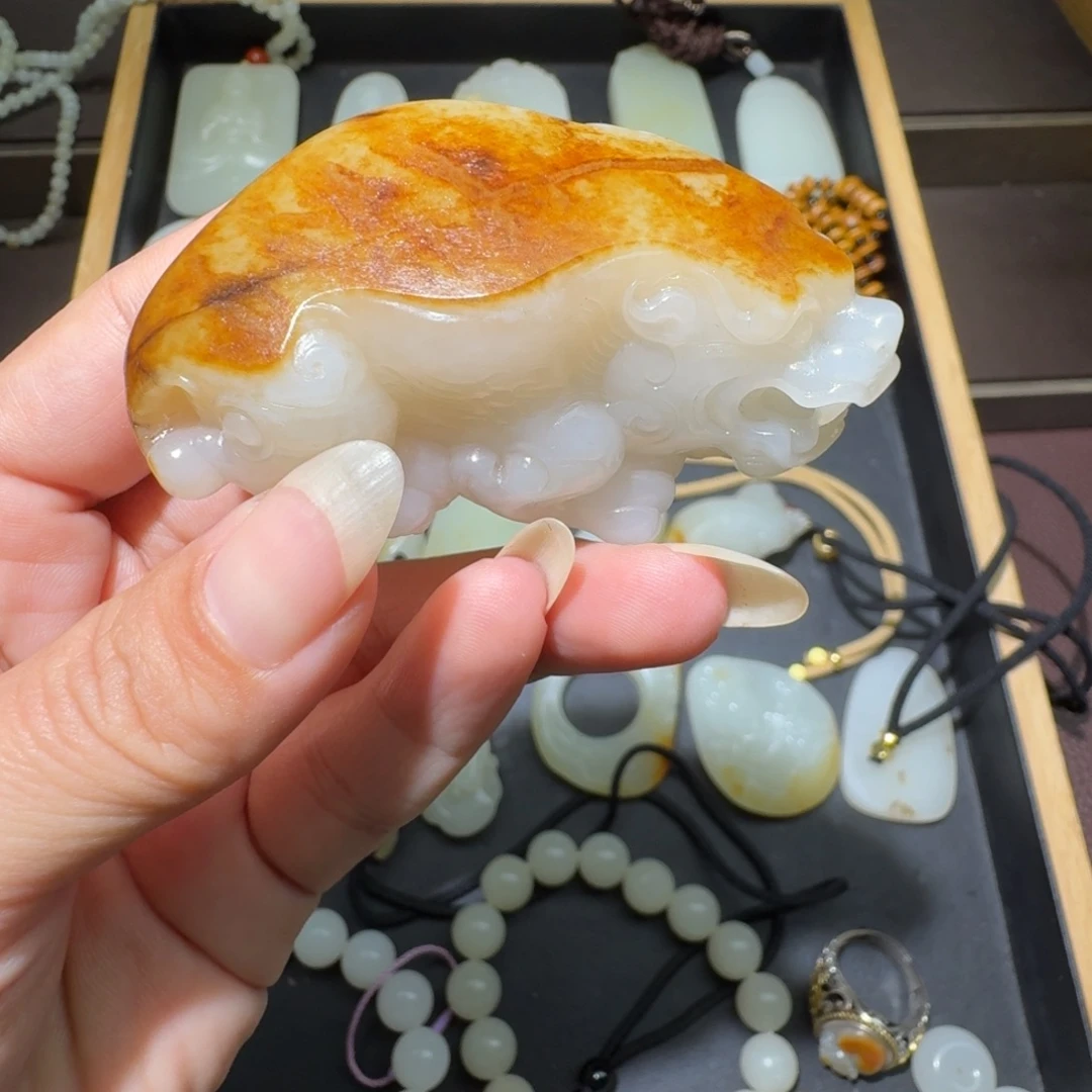 和田玉未镶嵌吊坠(不含链)