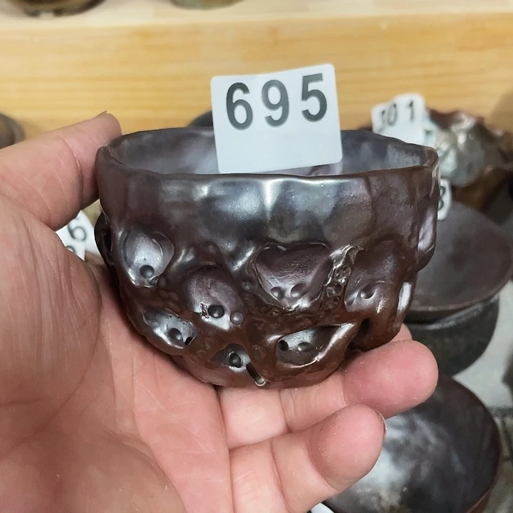 茶杯紫泥柴烧纯手工695