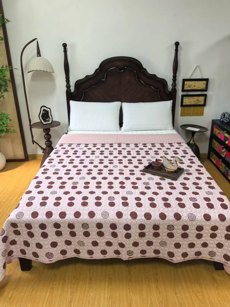 WM自然呼吸有氧水洗棉双人床盖220*240微瑕～L291