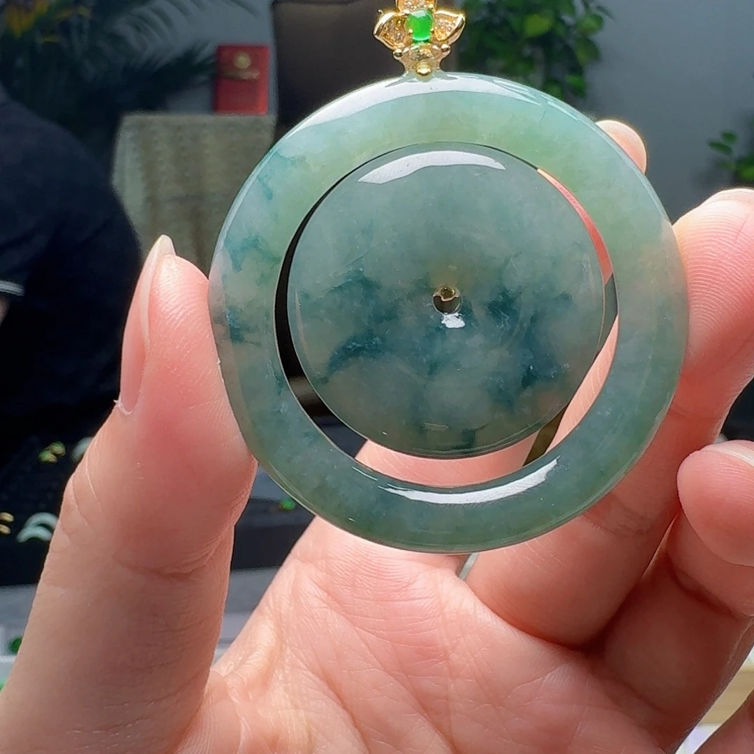 *****翡翠银S925镶嵌吊坠(不含链)天然