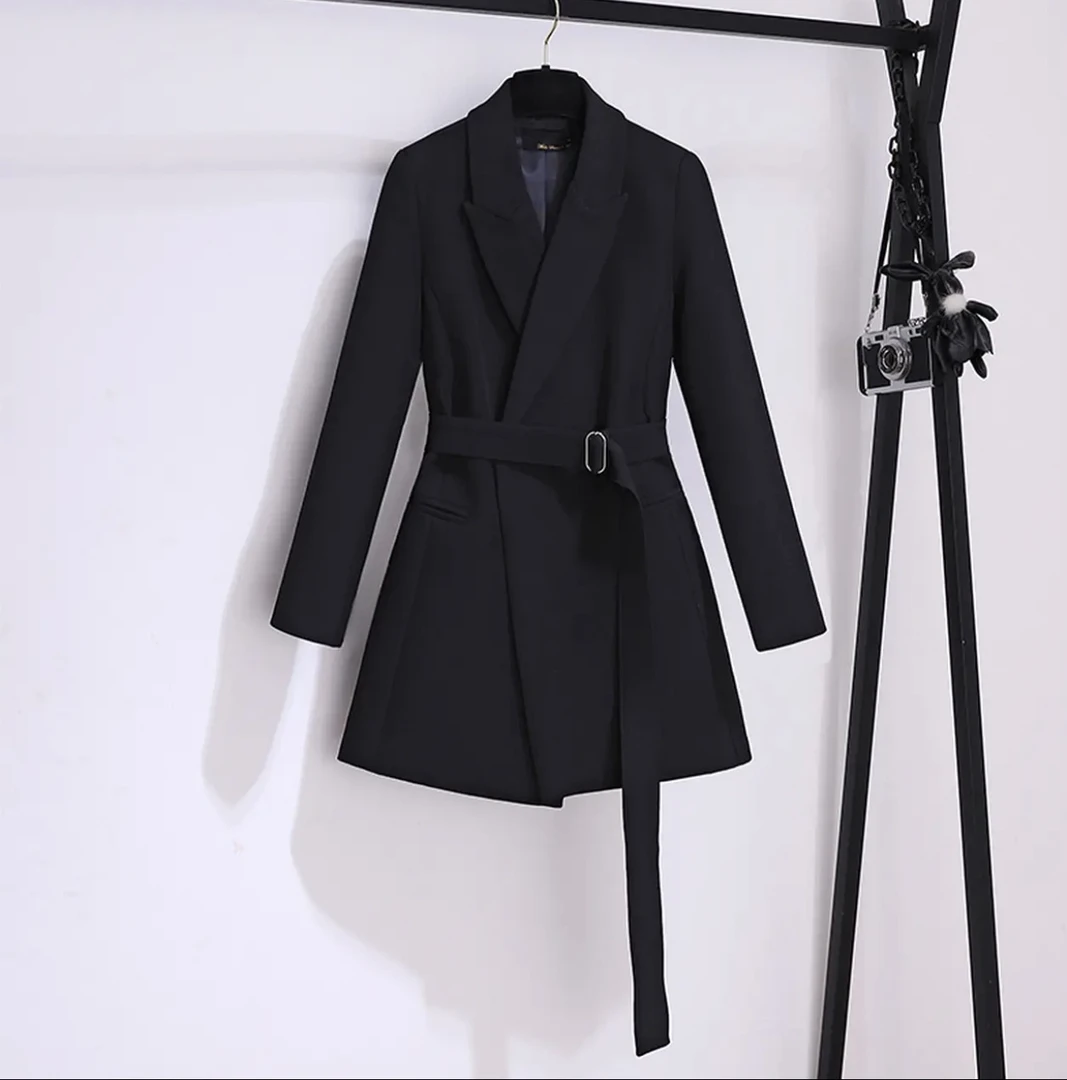 轻奢定制法式印花复古中长款显瘦洋气