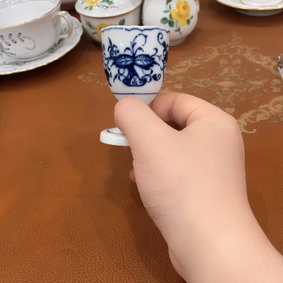 瓷片中古一等蓝洋葱的