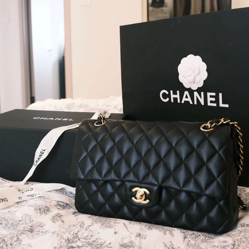 95新 Chanel/香奈儿 Chanel黑金中号cf  25090098-08
