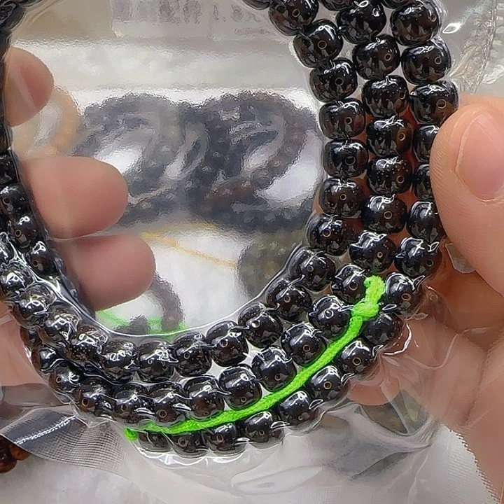 星月菩提手串70殿堂黑金星月菩提87-108