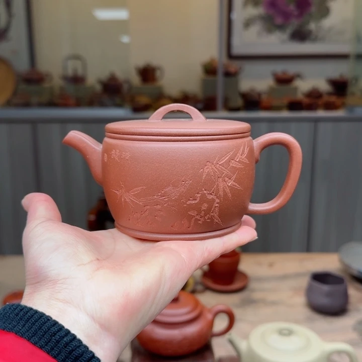 紫砂茶壶底槽清240 c C夫妻作品
