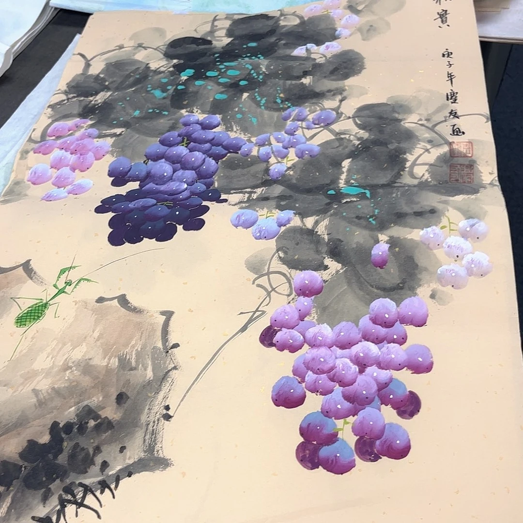 国画国画老师手绘作品