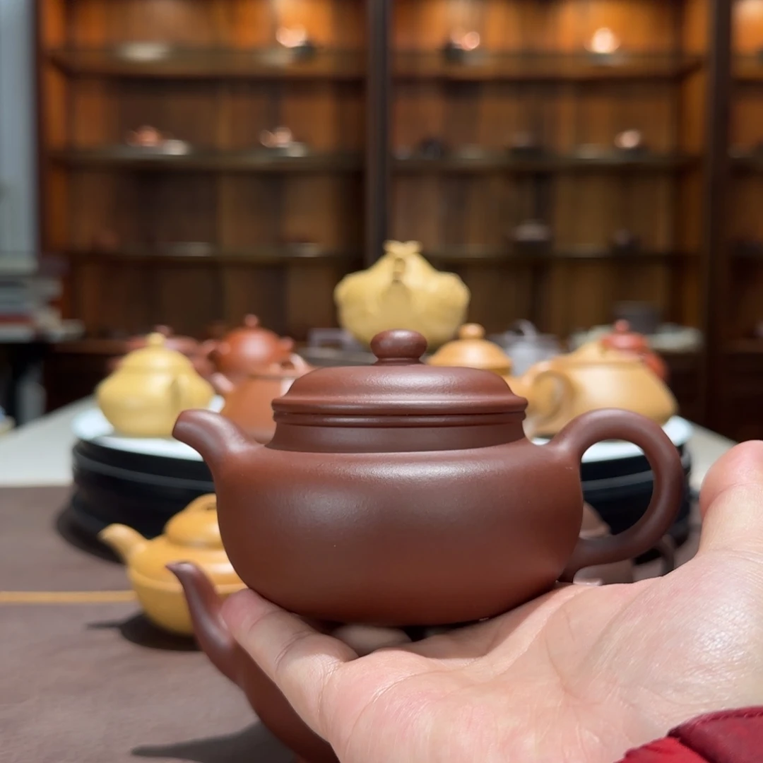 傍***光茶壶紫砂紫泥仿古壶