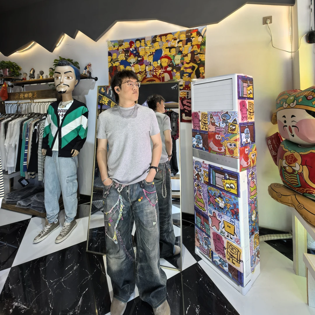 抢回街头原创个性潮牌牛仔裤