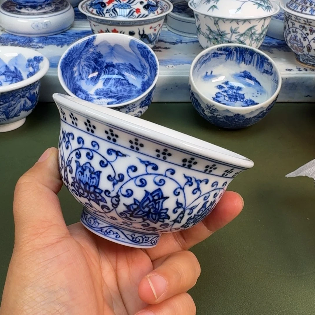 陶景德镇纯手绘茶具圆圆209