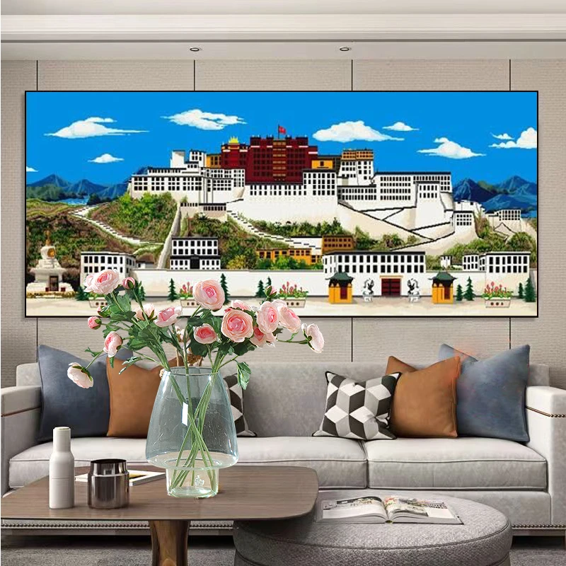 新款布达拉钻石画魔方圆钻满钻全贴自己粘装饰画制作优选清晰