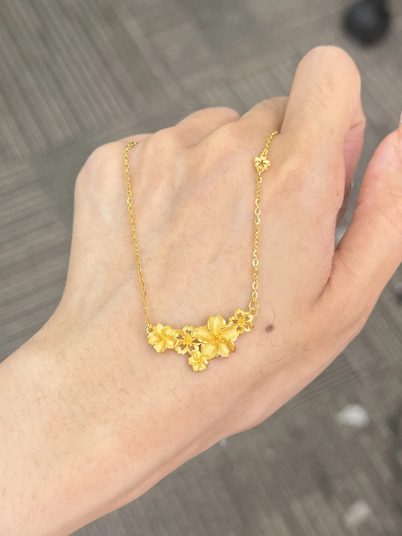 足金999  三生繁花似锦套链