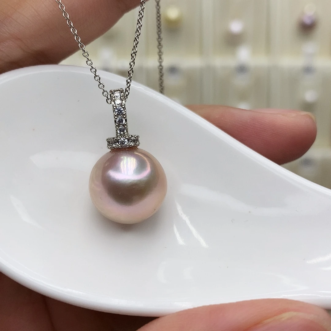 合金淡水珍珠吊坠(赠链)