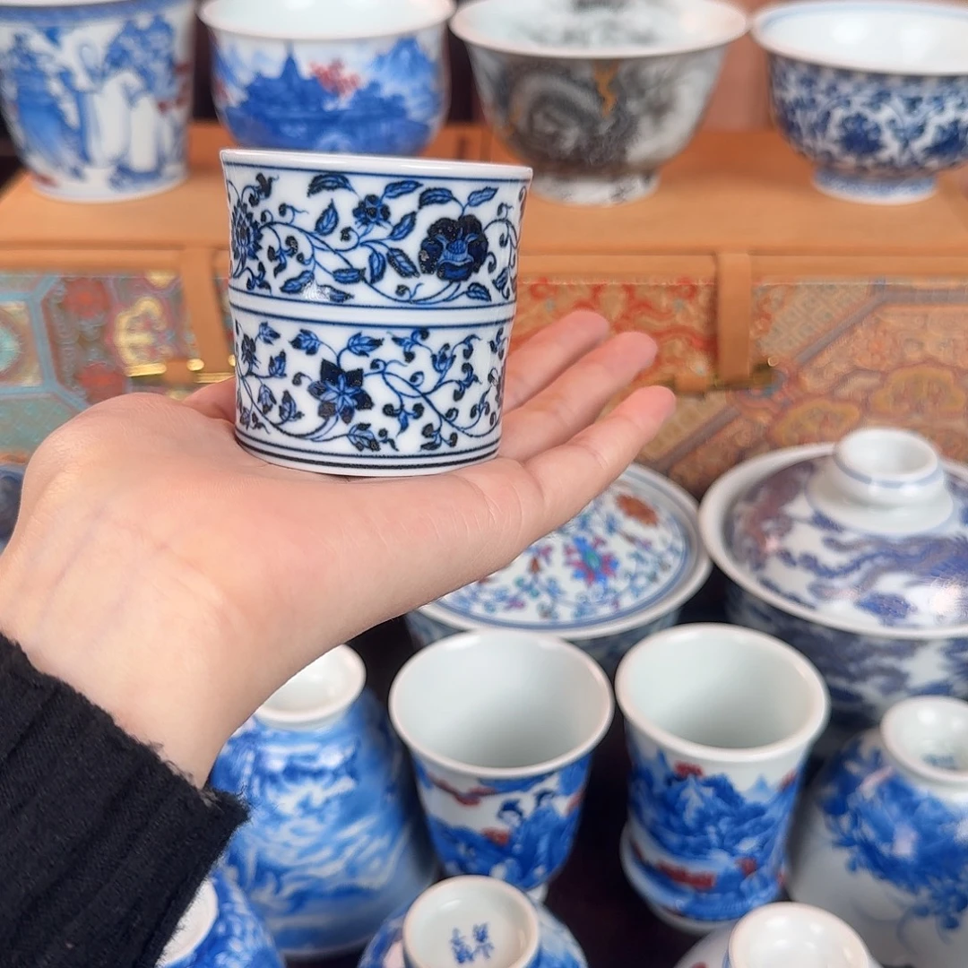 景德镇陶瓷手绘作品微瑕
