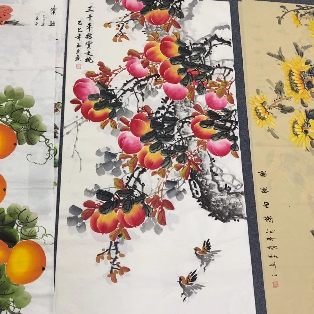 国画尺寸140✖️70四尺手绘画