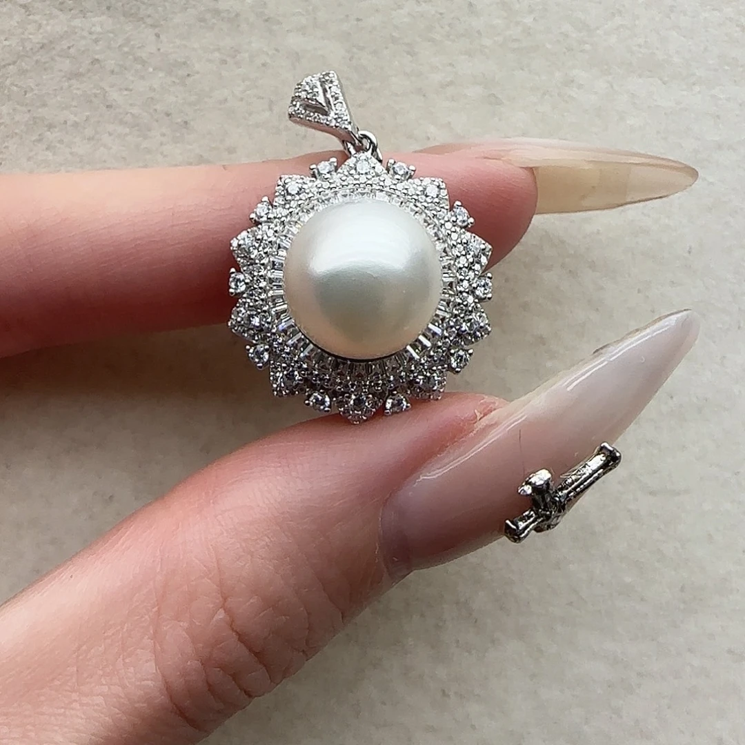 吊坠33海水珍珠银S925镶嵌